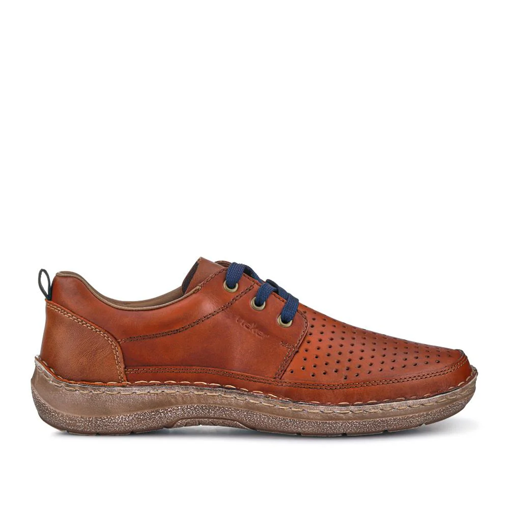 Wide-Fit Leather Slip-On Shoes - RKR41529 / 326 936 - Tan - Image 2
