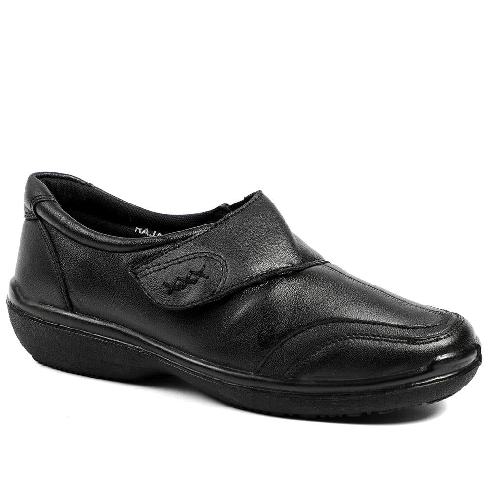 Wide Fit Leather Touch Fasten Monk Shoes - RAJA42000 / 328 598