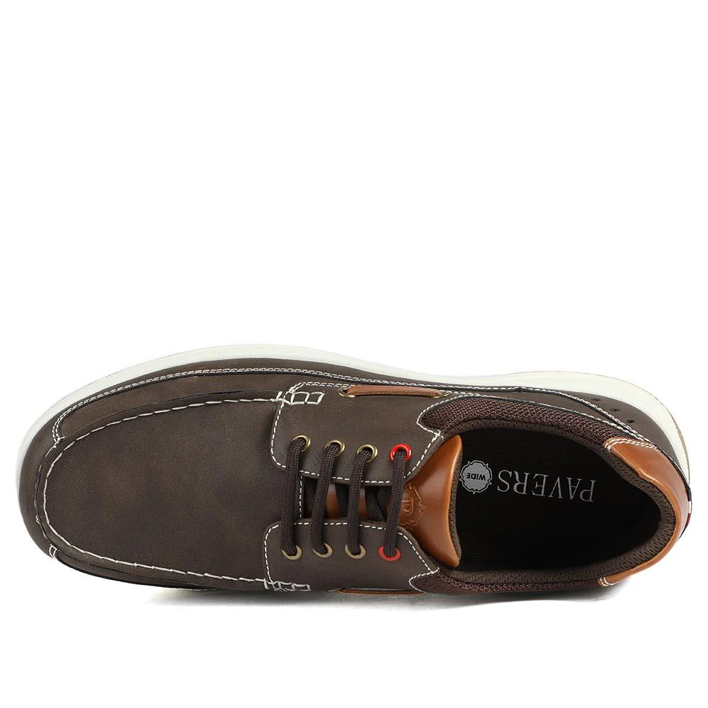 Wide Fit Lightweight Lace Up Shoes - CHANG43000 / 328 832 - Brown - Image 5