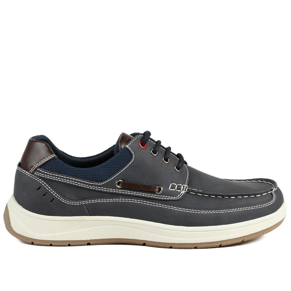 Wide Fit Lightweight Lace Up Shoes - CHANG43000 / 328 832 - Navy - Image 3