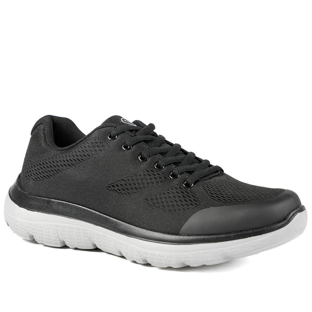 Wide Fit Memory Foam Lace Up Trainers - BOJIE43001 / 328 889