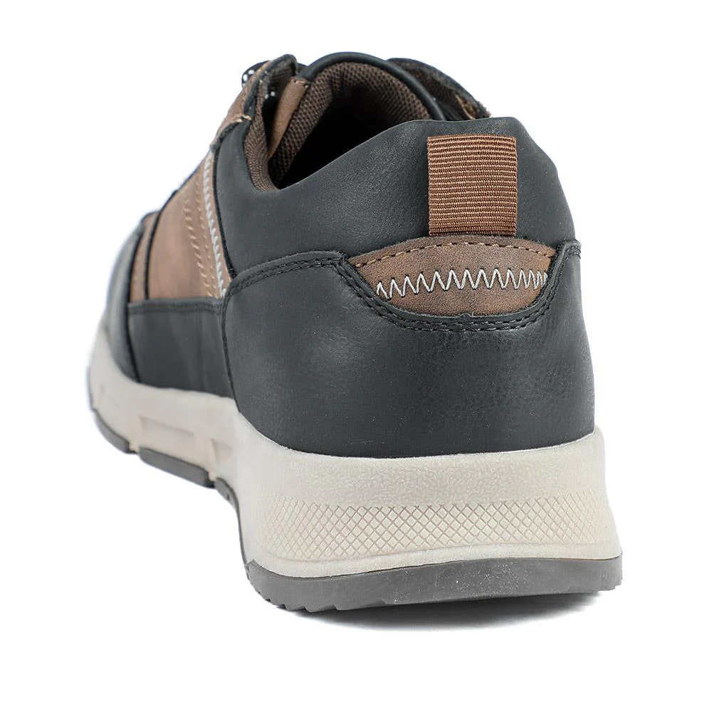 Wide Fit Rugged Lace Up Trainers - WBINS42068 / 327 865 - Brown - Image 4