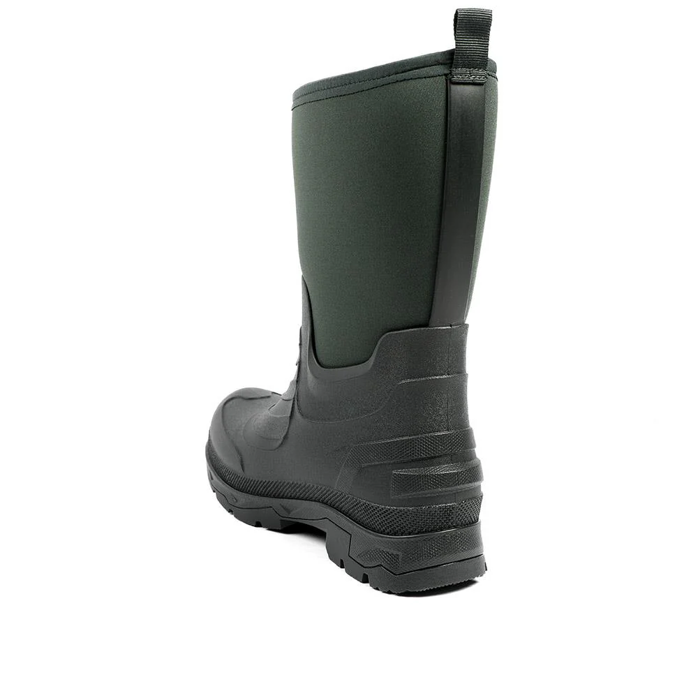 Wide Fit Rugged Water Resistant Wellies - FEI42006 / 328 528 - Green - Image 3