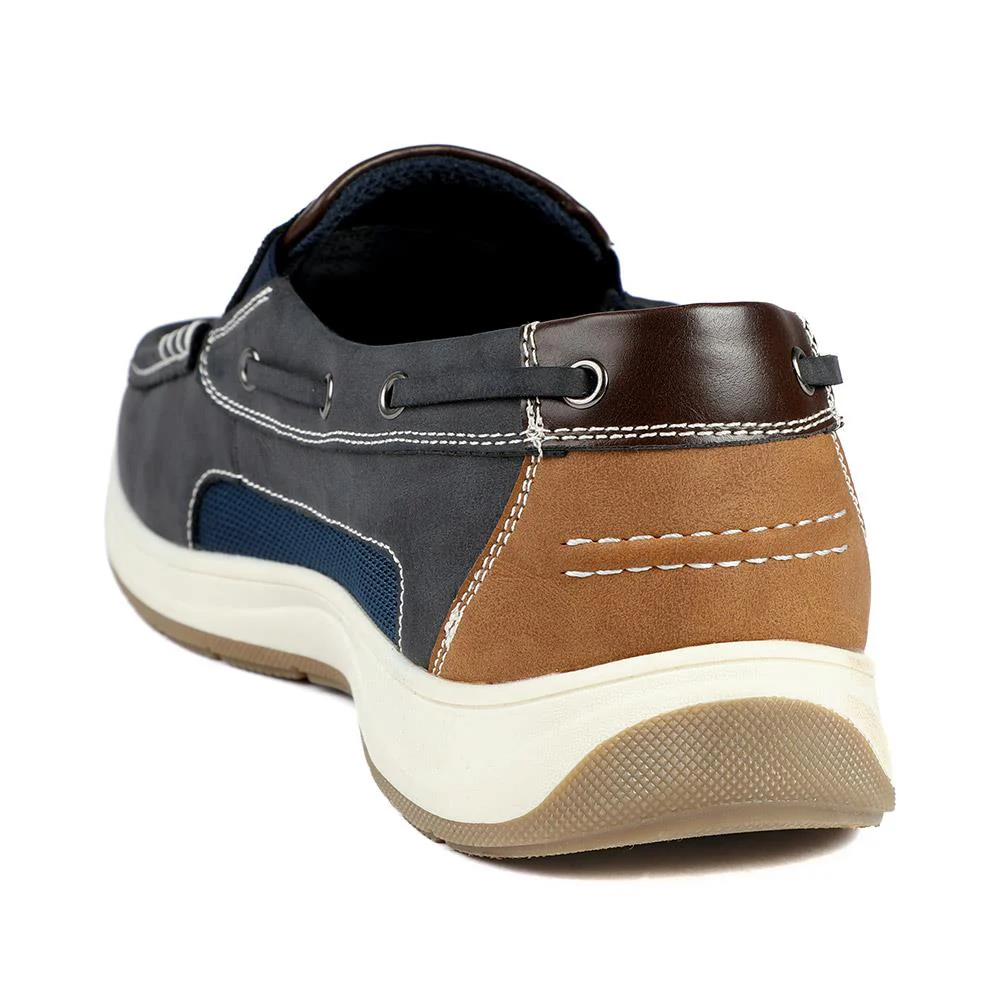 Wide Fit Slip On Casual Shoes - CHANG43001 / 328 833 - Navy - Image 4