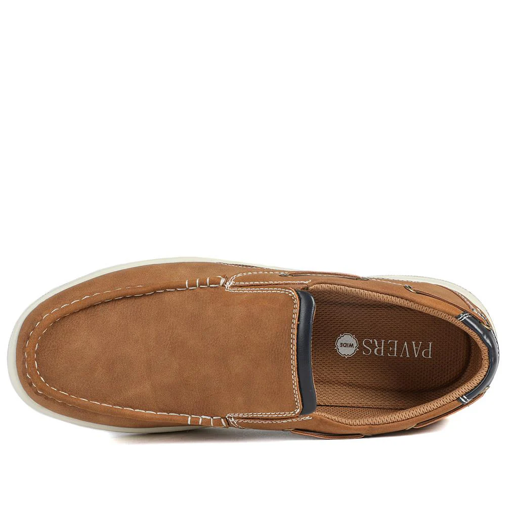 Wide Fit Slip On Casual Shoes - CHANG43001 / 328 833 - Tan - Image 5
