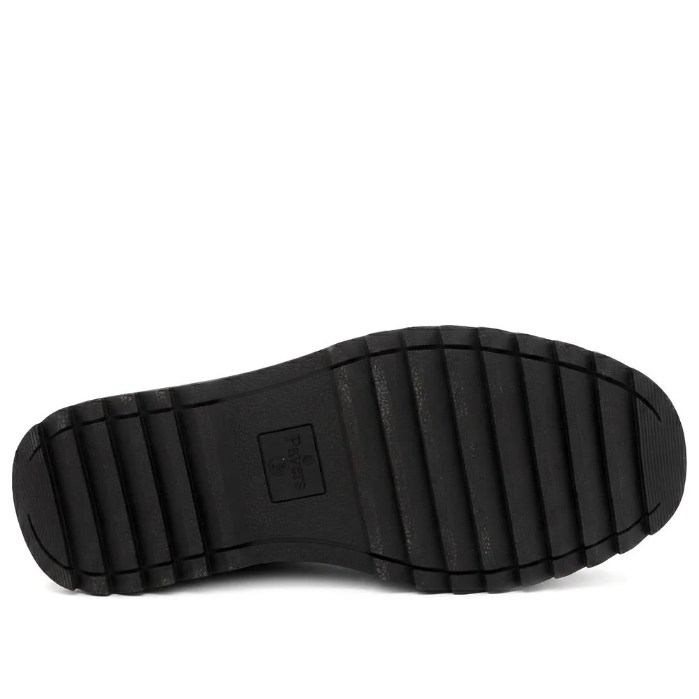 Wide Fit Smart Lace Up Shoes - XINGH44007 / 330 041 - Black - Image 6