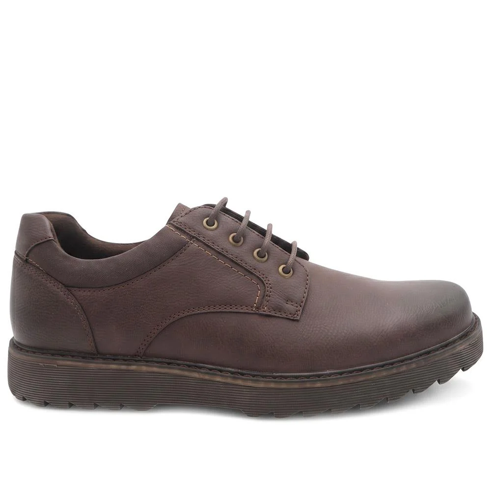 Wide Fit Smart Lace Up Shoes - XINGH44007 / 330 041 - Brown - Image 3