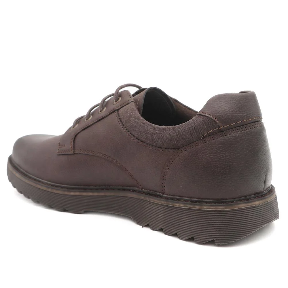 Wide Fit Smart Lace Up Shoes - XINGH44007 / 330 041 - Brown - Image 4