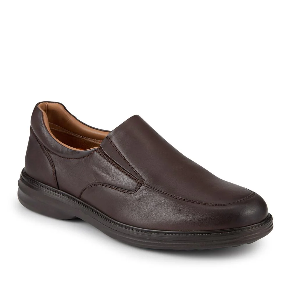 Wide Fit Smart Leather Slip-On Shoes - PRFEM42009 / 328 307