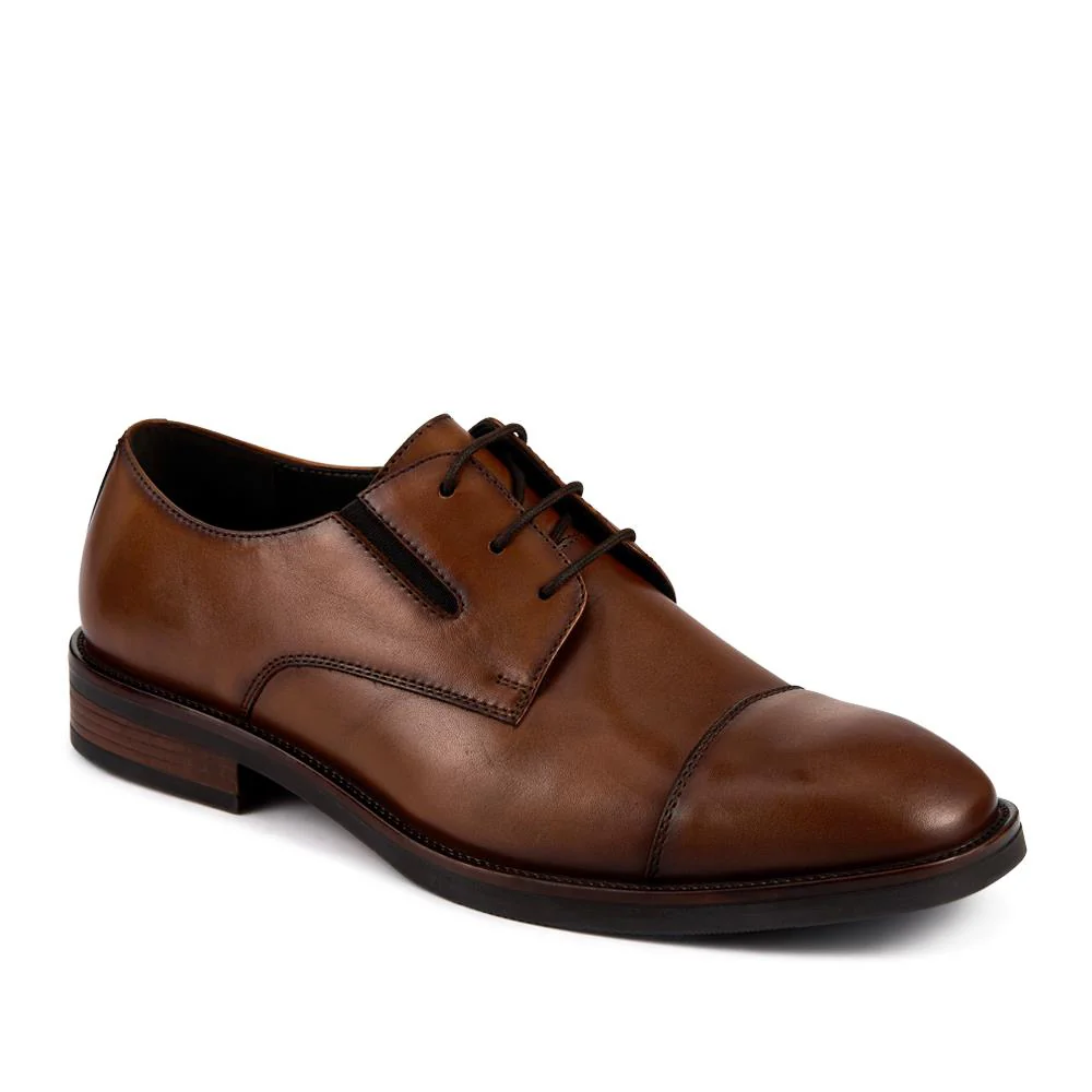 Wide Fit Smart Leather Toe-Cap Shoes - JFOOT42025 / 328 189