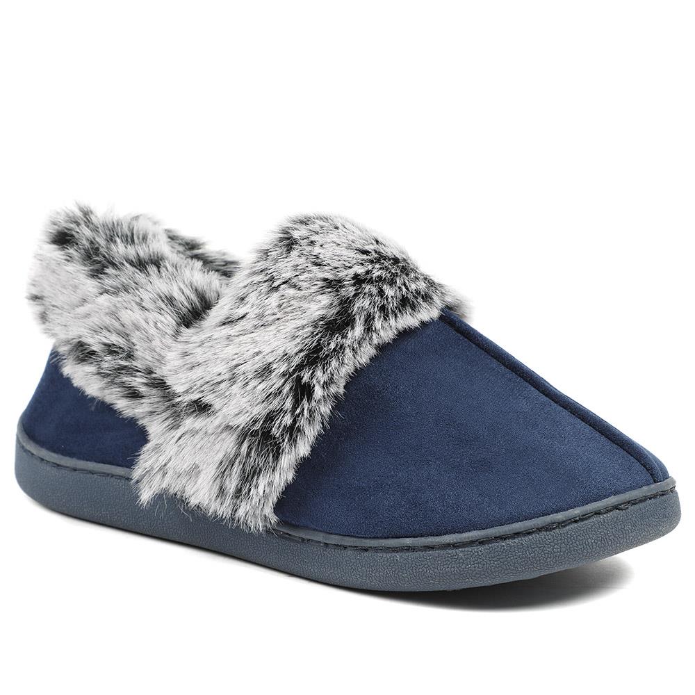 Wide Fit Soft Full Slippers - GALOP42015 / 328 608 - Navy