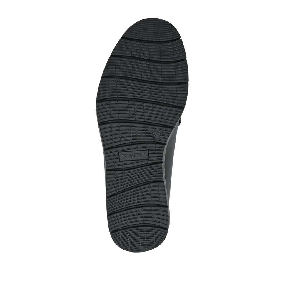 Wide Fit Tasselled Chunky Moccasins - WBINS42075 / 327 926 - Black - Image 5