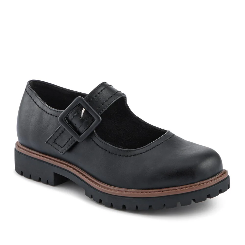 Wide Fit Touch-Fasten Chunky Mary Janes - WBINS42025 / 327 954 - Black