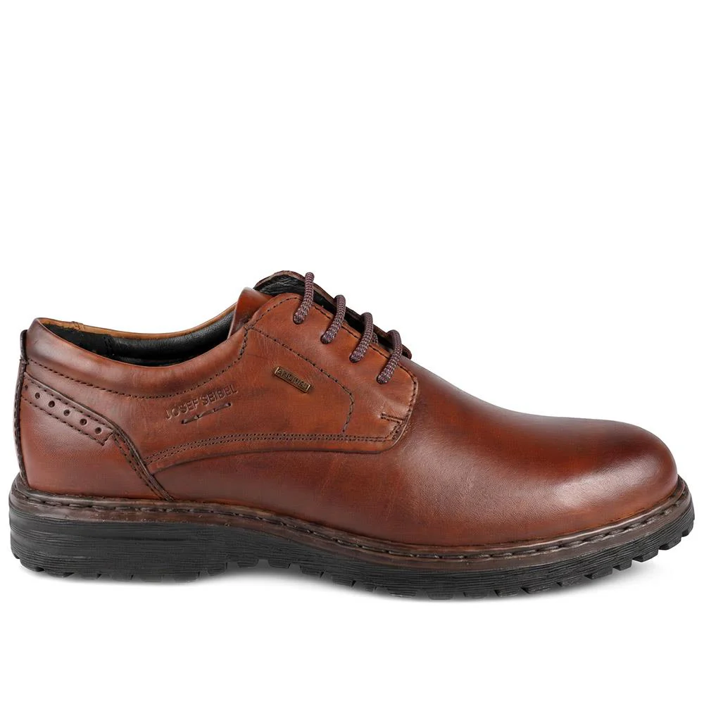 Wide-Fit Water-Resistant Leather Shoes - JOSEF41510 / 327 050 - Cognac - Image 2