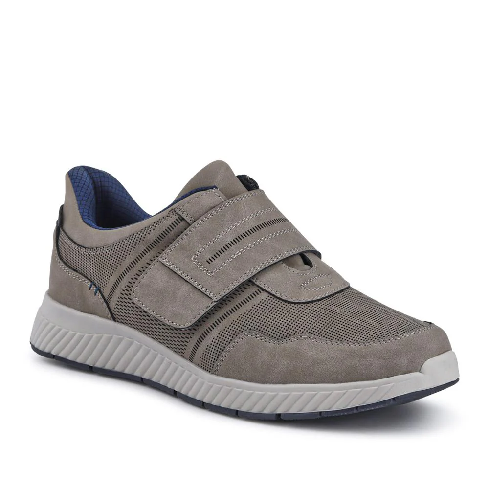 Easy Step In Wide Fit Touch Fastening Trainers - GANG41019 / 327 550 - Grey