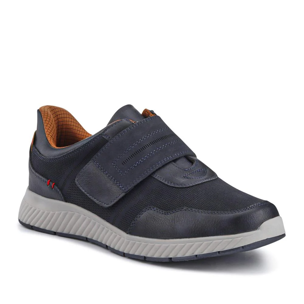 Easy Step In Wide Fit Touch Fastening Trainers - GANG41019 / 327 550 - Navy