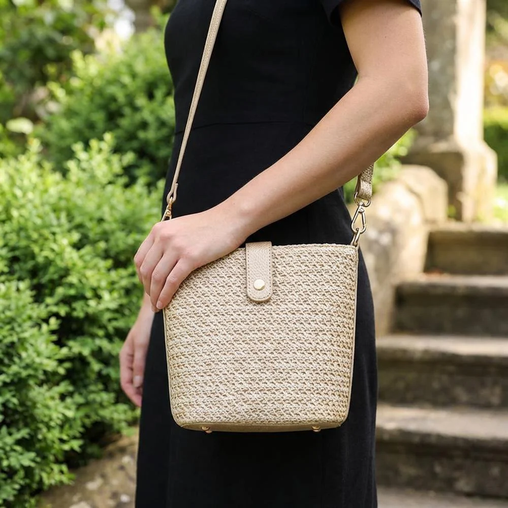 Woven Cross-Body Bag - RIM39003 / 325 286 - Gold - Image 2
