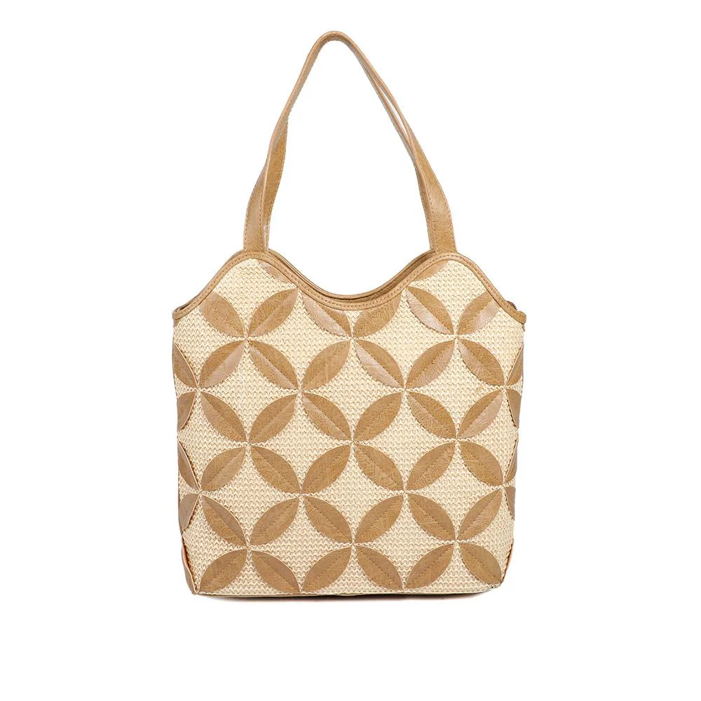 Woven Daily Shoulder Bag - JEWN43000 / 329 073 - Beige Multi