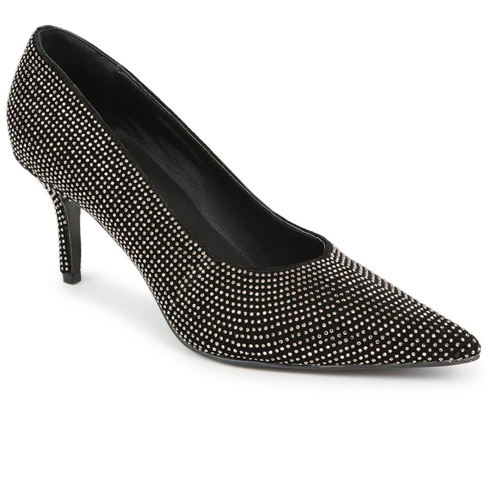 Yanna Embellished Court Shoes - YANNA / 326 319 - Pewter