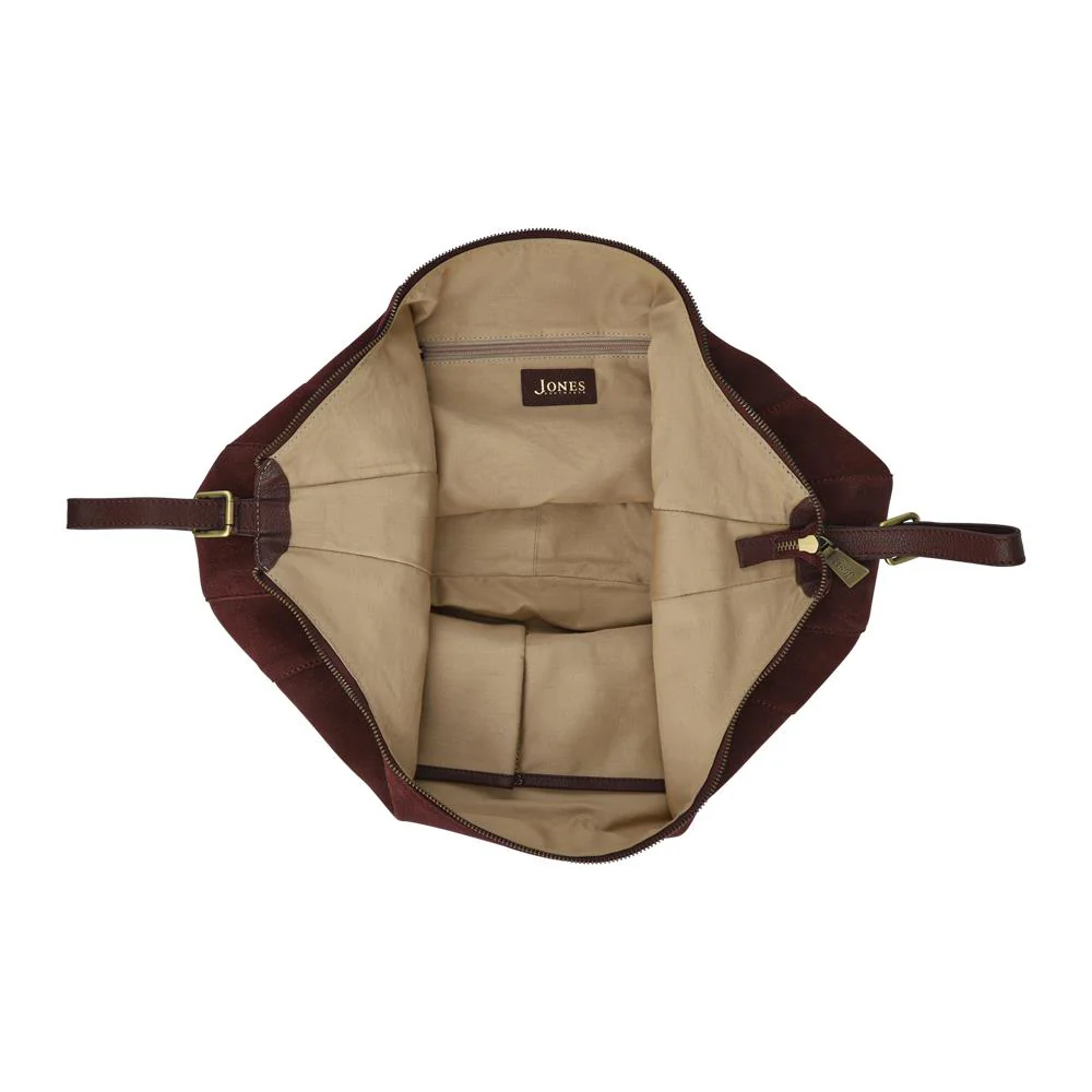 Ysabelle Leather Slouch Bag - YSABELLE / 324 555 - Burgundy - Image 3
