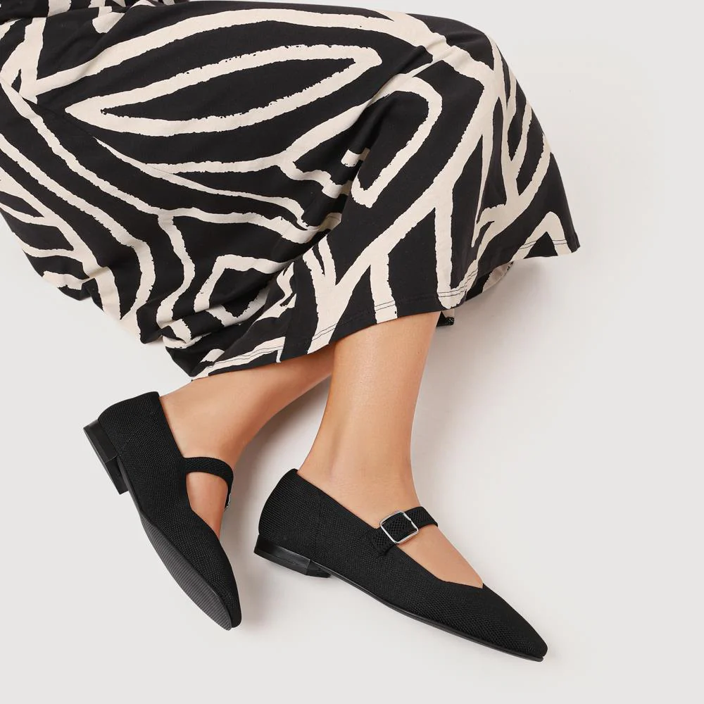 Zaira Smart Box-Toe Mary Janes - ZAIRA / 327 849 - Black - Image 5