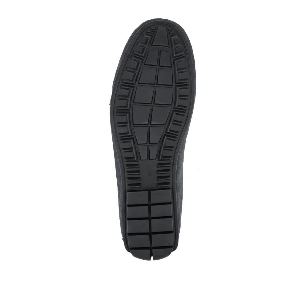 Zeke Leather Full Slippers - ZEKE / 328 015 - Charcoal - Image 5