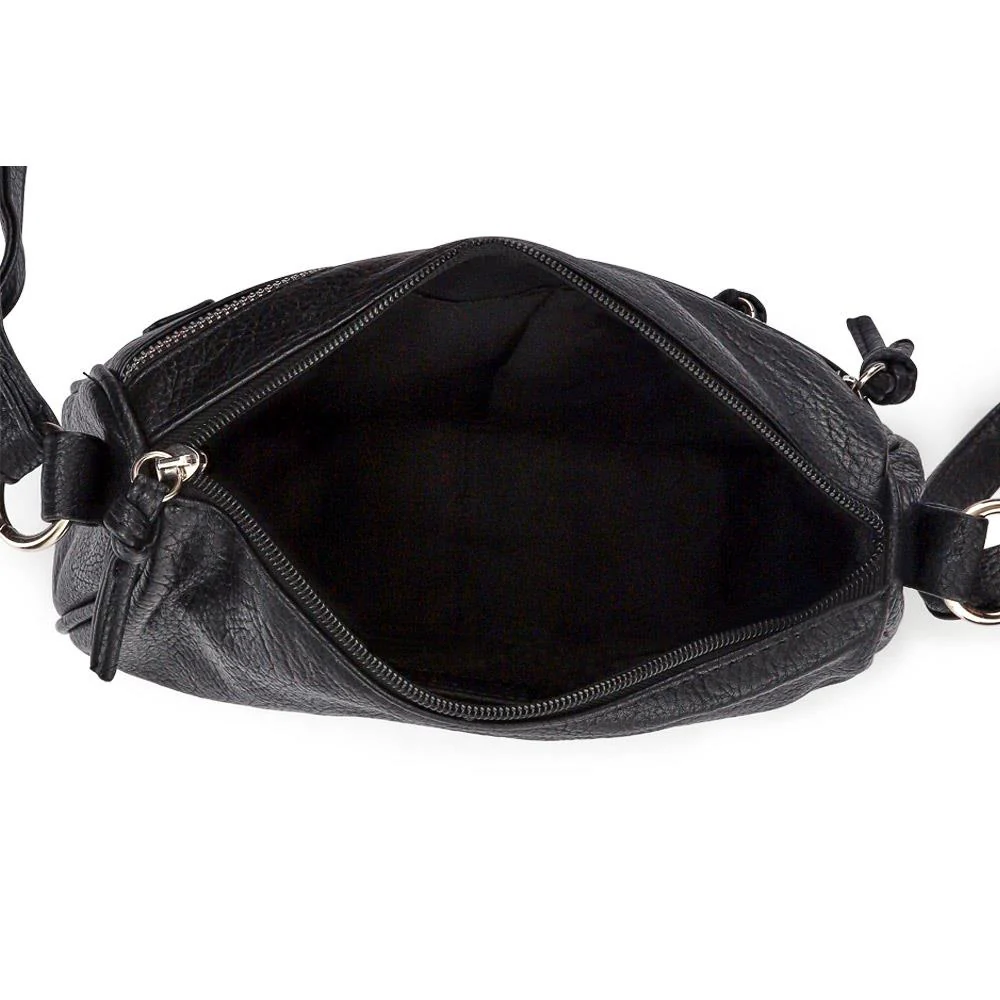 Zip-Close Cross-Body Bag - JEWN39015 / 325 476 - Black - Image 2