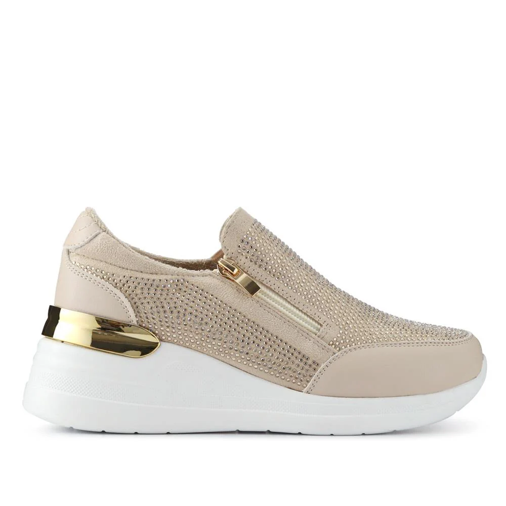 Zip-Up Trainers - SENBO41003 / 327 458 - Beige - Image 2