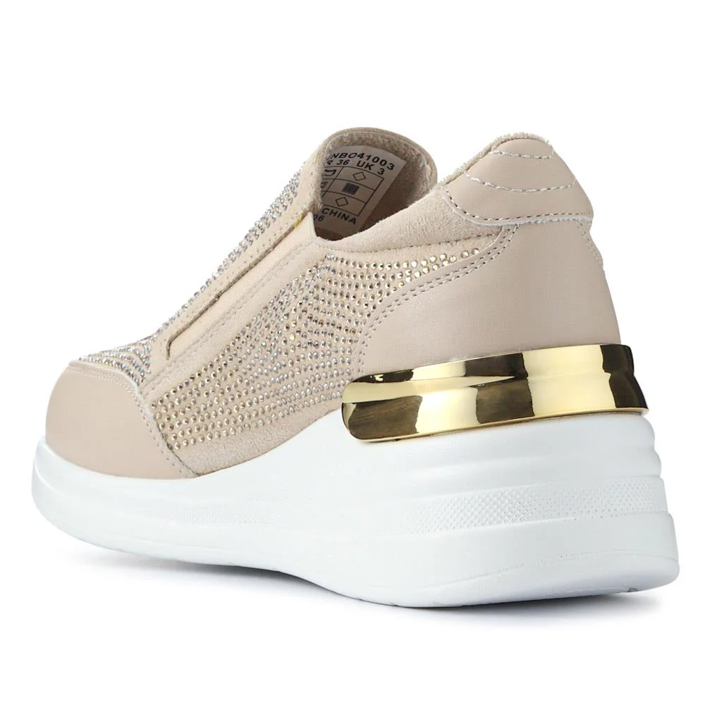 Zip-Up Trainers - SENBO41003 / 327 458 - Beige - Image 3