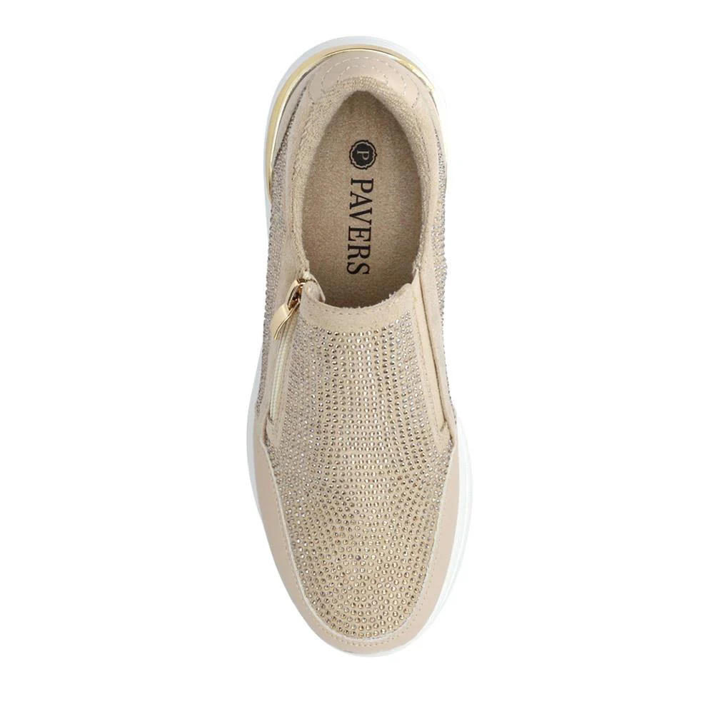 Zip-Up Trainers - SENBO41003 / 327 458 - Beige - Image 4