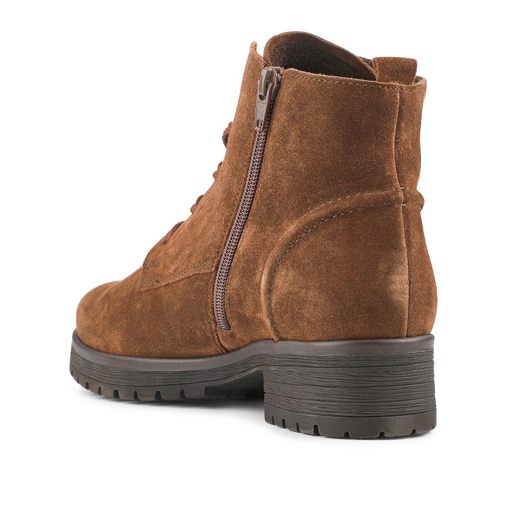 Zumba Gabor Wide Fit Leather Ankle Boots - GAB42524 / 328 172 - Brown - Image 3