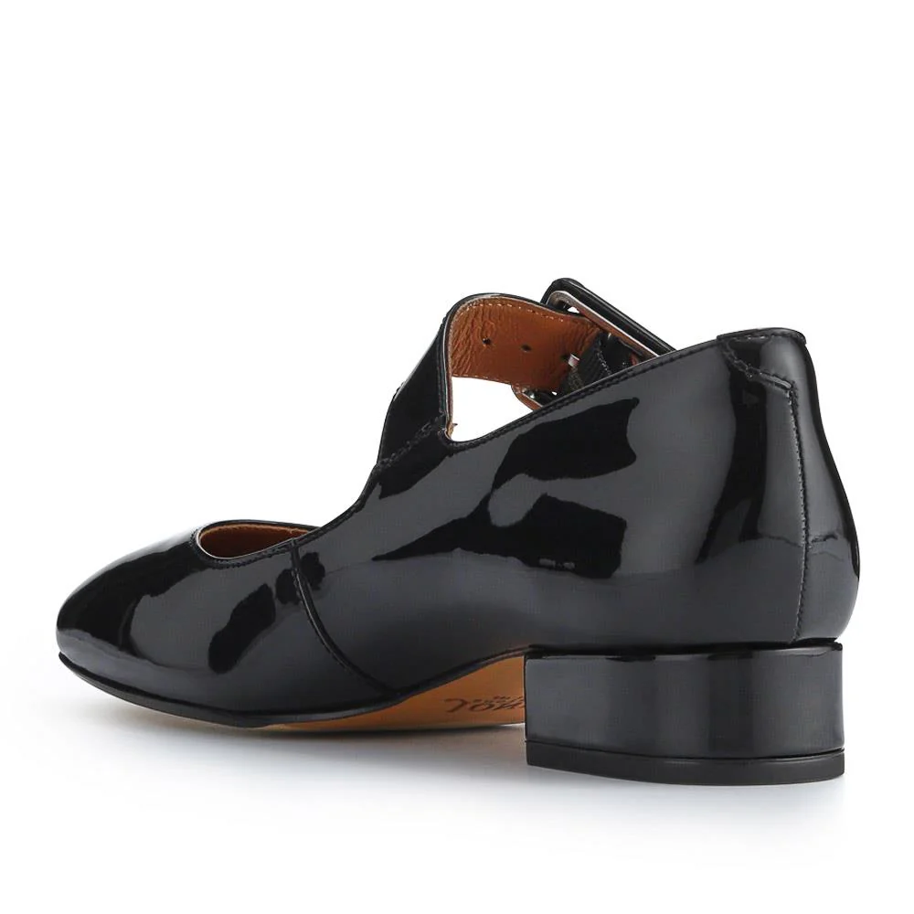 Zuri Leather Mary Janes - ZURI / 327 553 - Black Patent - Image 3